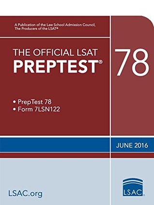 Full Download The Official LSAT Preptest 78: (june 2016 LSAT) - Law School Admission Council | ePub