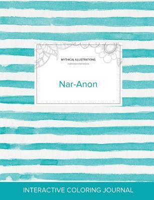 Download Adult Coloring Journal: Nar-Anon (Mythical Illustrations, Turquoise Stripes) - Courtney Wegner | ePub