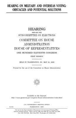 Download Hearing on Military and Overseas Voting: Obstacles and Potential Solutions - U.S. Congress file in PDF