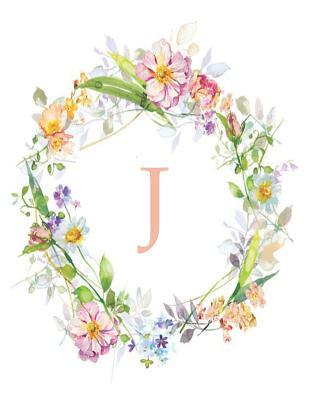 Download J: Monogram Initial J Notebook Pink Floral 110 Pages 8.5 X 11 -  file in PDF